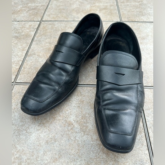 PRADA 
Leather Penny Loafer - Picture 1 of 15